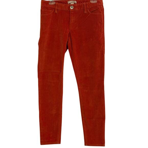Banana Republic Winter Orange Corduroy Pants. Size 27 - Picture 1 of 8